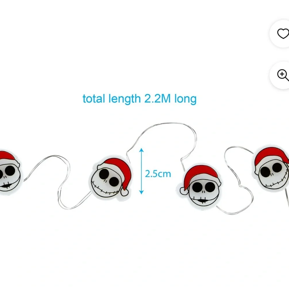 Disney’s Jack Skellington Mini String Lights, 2 sets